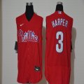 Nike Philadelphia Phillies #3 Bryce Harper red Flexbase Authentic Collection Jersey-wl