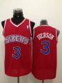 Philadelphia 76ers 3 Iverson red nba basketball Jersey