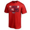 Men's Washington Capitals Fanatics Branded Red 2018 Eastern Conference Champions We Cheer In Caps T-Shirt