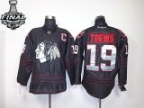 2013 NHL Stanley Cup Chicago Blackhawks #19 Jonathan Toews Black Jerseys