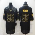 Nike Indianapolis Colts #56 Quenton Nelson throwback black Salute To Service Limited Jersey-BD