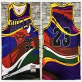 Chicago Bulls #23 Michael Jordan rainbow throwback nba jerseys-S8