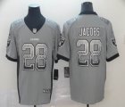 Oakland Raiders #28 Josh Jacobs gray drift Nike Color Rush Limited Jersey