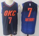 Nike Oklahoma City Thunder #7 Carmelo Anthony blue fashion NBA Jersey