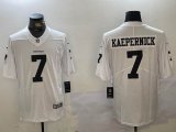 Oakland Raiders #7 Colin Kaepernick white throwback nike Color Rush Limited Jersey