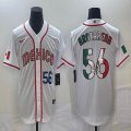 2023 World Cup Mexico #56 Randy Arozarena white green majestic baseball jerseys 17