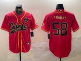 Nike Kansas City Chiefs #58 Derrick Thomas red MLB Baseball Jerseys Joint name-BD