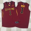 Nike Cleveland Cavaliers #1 Derrick Rose red nba basketball jersey