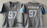 Women Nike Detroit Lions #97 Aidan Hutchinson gray Nike Vapor F.U.S.E. Limited Jersey