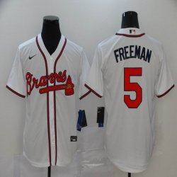 Nike Atlanta Braves #5 Freddie Freeman white majestic baseball jersey