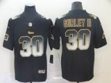 Nike Rams #30 Todd Gurley II black Color Rush Limited Jersey Fireworks version