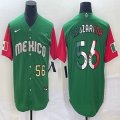 2023 World Cup Mexico #56 Randy Arozarena green red majestic baseball jerseys 02