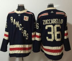 Adidas New York Rangers #36 Mats Zuccarello dark blue hockey jersey