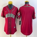 Women 2023 World Cup Mexico blank red majestic baseball jerseys 13