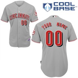 Cincinnati Reds Personalized custom Grey MLB Jersey