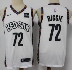 Brooklyn Nets #72 Notorious Biggie white nike nba jerseys city version-S8