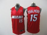 Miami Heat 15 CHALMERS red nba jerseys