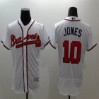 2016 Atlanta Braves #10 Chipper Jones White elite baseball jersey