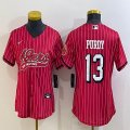 Youth Nike San Francisco 49ers #13 Brock Purdy red baseball jerseys Joint name-BD