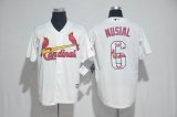 2017 St Louis Cardinals #6 Stan Musial white Majestic baseball jerseys