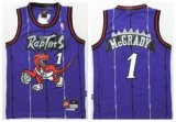 Youth Toronto Raptors 1# McGrady Purple NBA Jersey