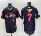 Nike San Diego Padres #7 Ha Seong Kim black red green MLB Baseball jerseys 05