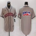 Nike Houston Astros blank grey majestic baseball jerseys-BD 01