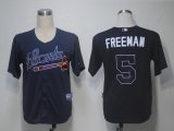 MLB Jerseys Atlanta Braves 5 Freeman Blue