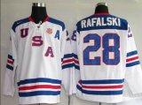 NHL USA 28# white USA Olympic jerseys