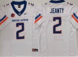 Boise State Broncos #2 Ashton Jeanty White college football jerseys-PNS