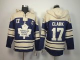 Toronto Maple Leafs #17 Wendel Clark Blue NHL Hooded Sweatshirt