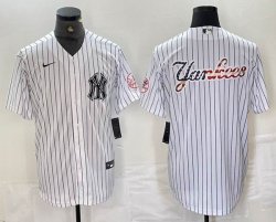 Nike New York Yankees blank white MLB baseball Jersey Joint name -BD 18