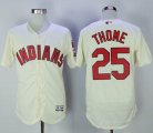 Cleveland Indians #25 Jim Thome beige Flexbase Authentic Collection Jersey