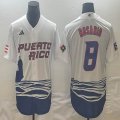 Puerto Rico #9 Baseball #8 Rosario White 2023 World Baseball Classic Replica Player Jersey 07