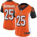 Women Nike Cincinnati Bengals #25 Giovani Bernard Orange Color Rush Limited Jersey