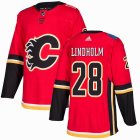 Adidas Calgary Flames #28 Lindholm red Ice hockey jersey