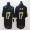 Nike Buffalo Bills #17 Josh Allen black camo Salute To Service Limited Jersey-BD