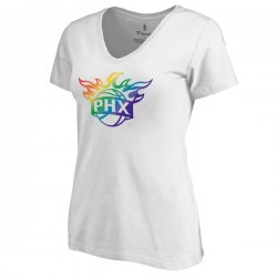 Women\'s White Phoenix Suns Fanatics Branded Team Pride V-Neck T-Shirt