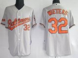 baltimore orioles 32# Wieters Grey MLB Jerseys