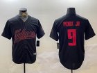 Nike Atlanta Falcons #9 Michael Penix Jr black Color Rush Limited Jerseys Joint name-BD