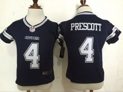 Nike Dallas Cowboys #4 Prescott blue toddler nfl jersey