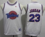 Youth Michael Jordan #23 White Movie Basketball Jersey