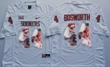 Oklahoma Sooners #44 Brian Bosworth white fashion college football jersey