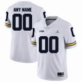 Customized Michigan Wolverines BIG white College Football Jerseys