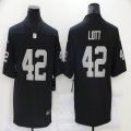 Nike Oakland Raiders #42 Ronnie Lott black Color Rush Limited Jersey-BD