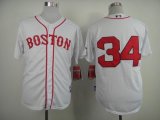 2014 Boston Red Sox 34 David Ortiz white mlb jersey