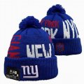 2024 New York Giants blue NFL Sports Cuffed Knit Hats 01