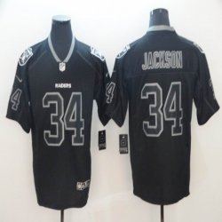 Oakland Raiders #34 Bo Jackson Nike black fashion Color Rush Limited Jersey