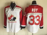 2002 Olympic Version #33 Patrick Roy White NHL Throwback Jerseys