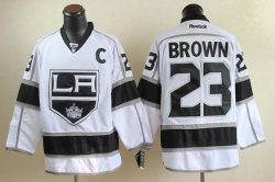 Los Angeles Kings 23 BROWN White NHL Jersey